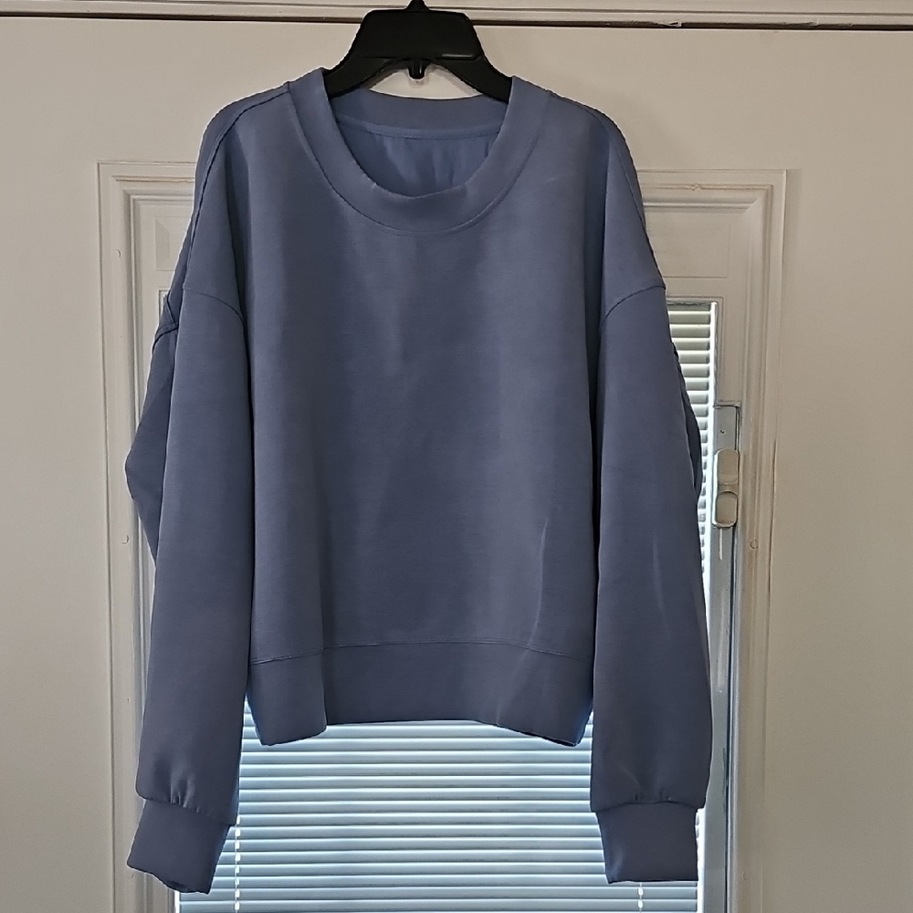 Lululemon Athletica Heathered Blue Top